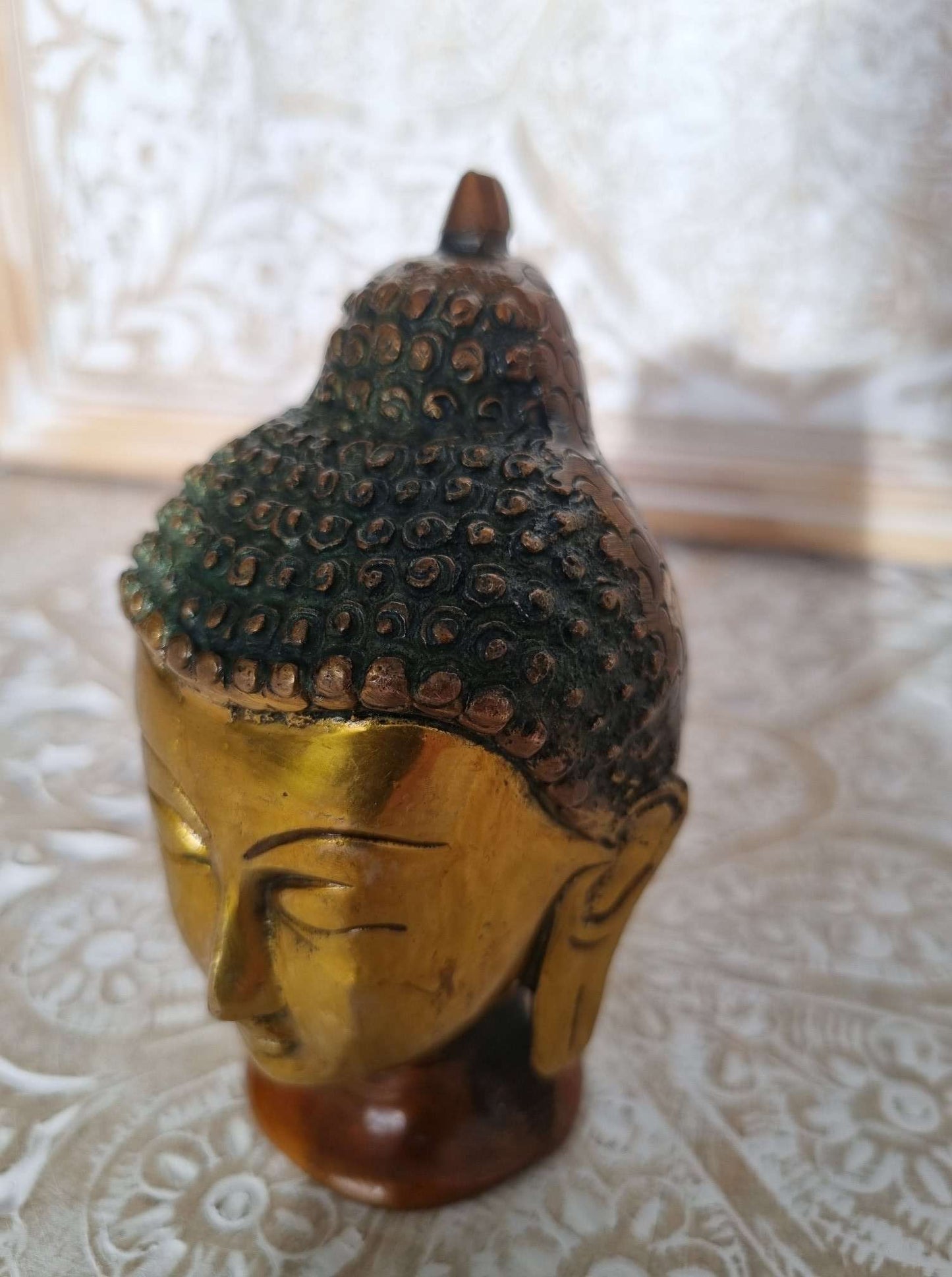 Tête de bouddha indienne XXIème ---