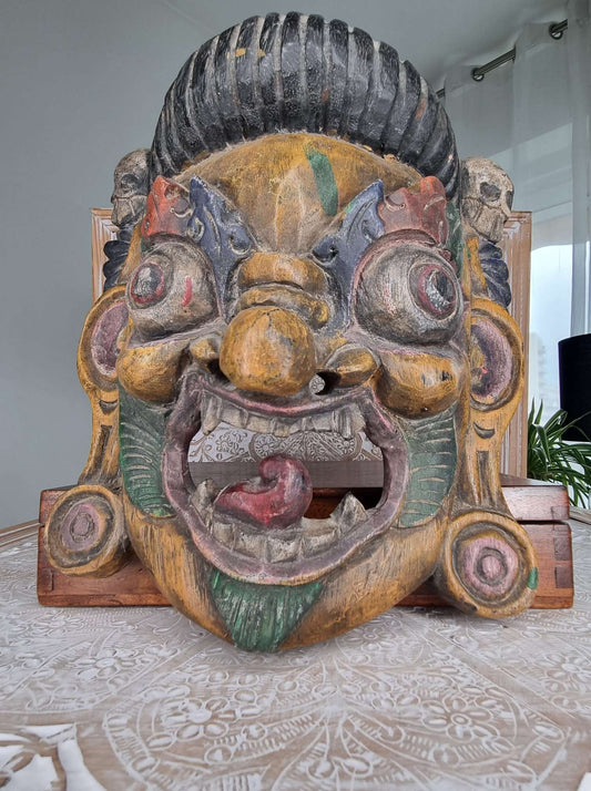 Masque tibétain de Mahakala ancien
