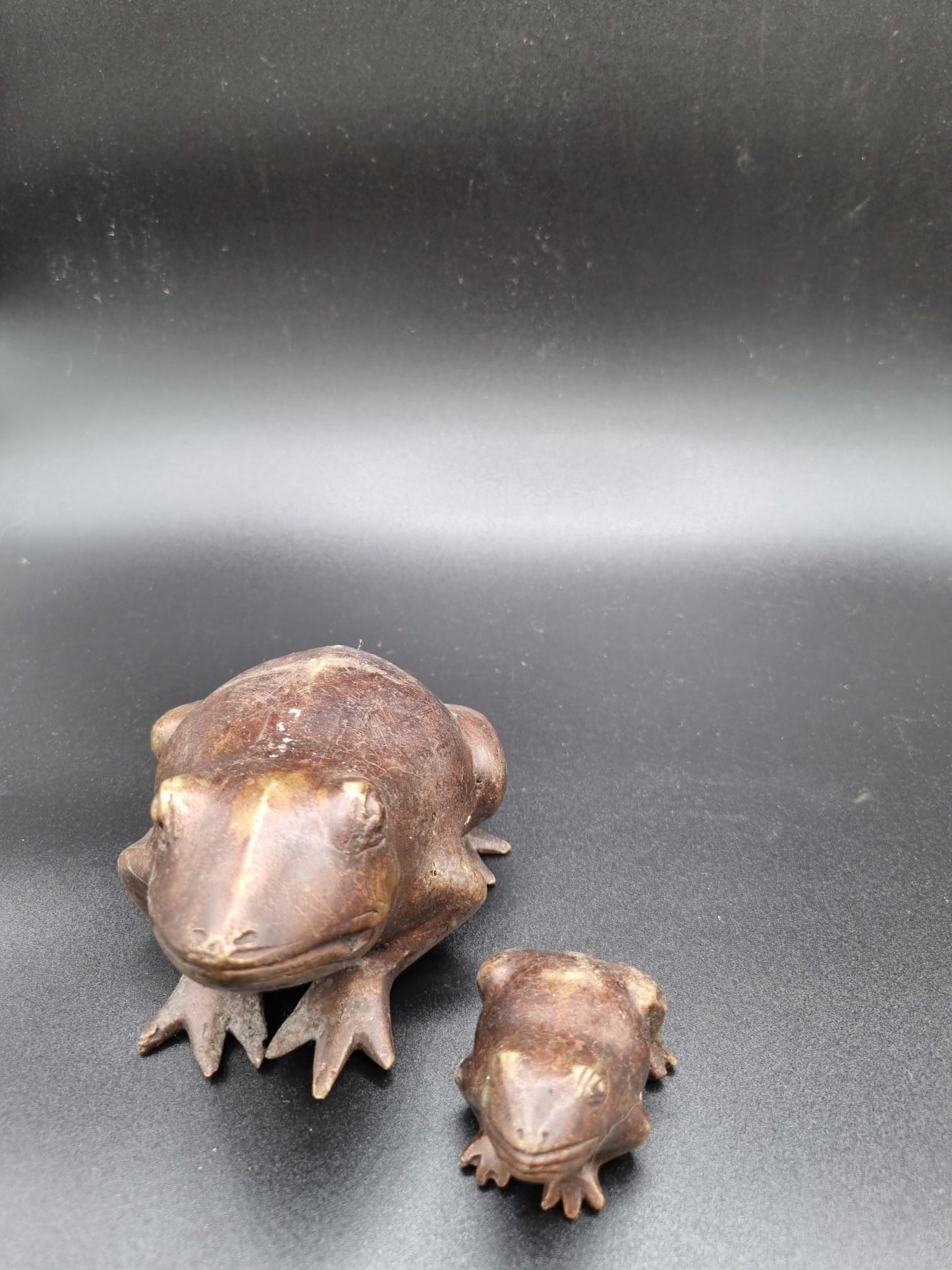 Grenouille et son petit balinaise indonésie ---
