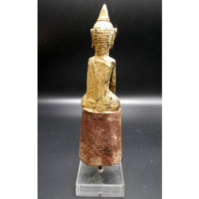 Statue bouddha laos d'offrande en bhumisparca mudra XIXème ---