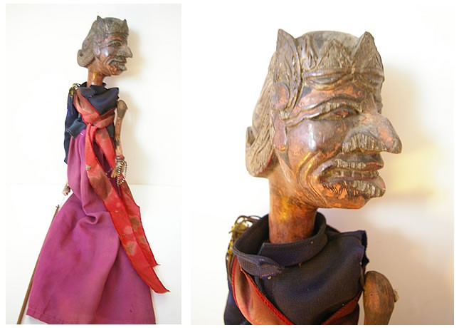 Marionnette du Wayang Golek mil; XXème