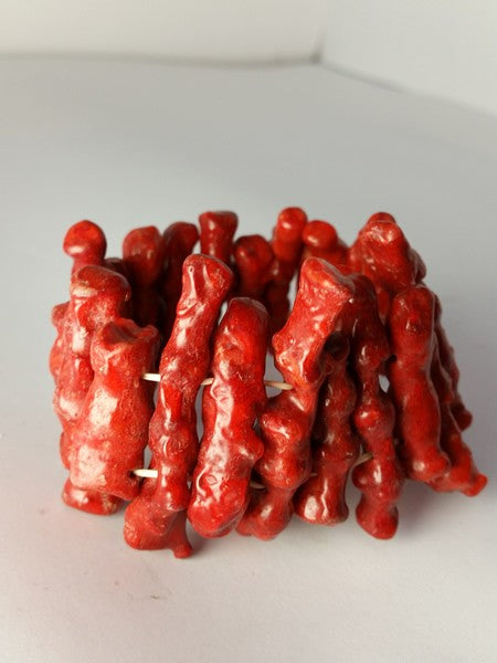 Bracelet tibétain en corail