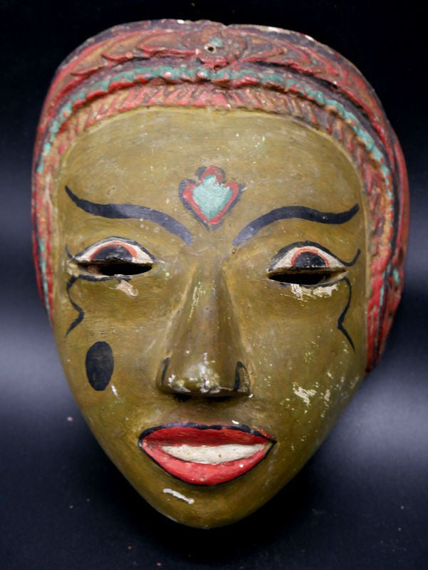 Masque javanais du Topeng mil. XXème