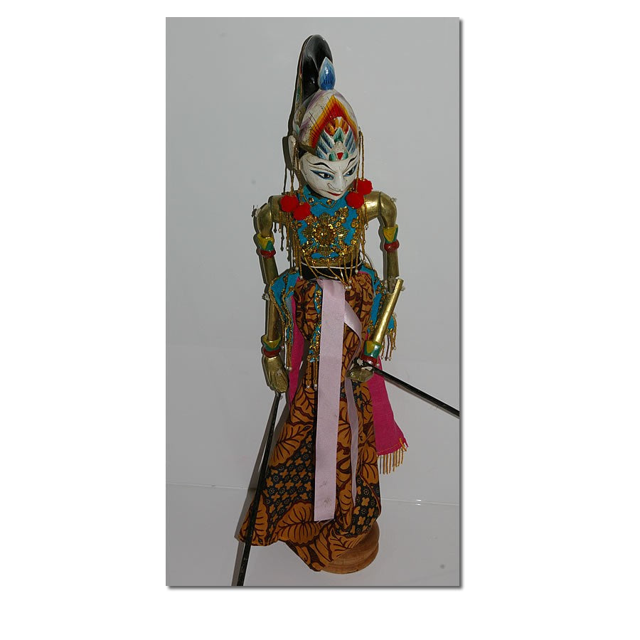 Ancienne Figurine Petite Marionnette Indonésie Java Wayang Golek Shinta Vintage - Collection Ancienne Figurine Petite Marionnette Indonésie Java Wayang Golek Shinta Vintage - Collection