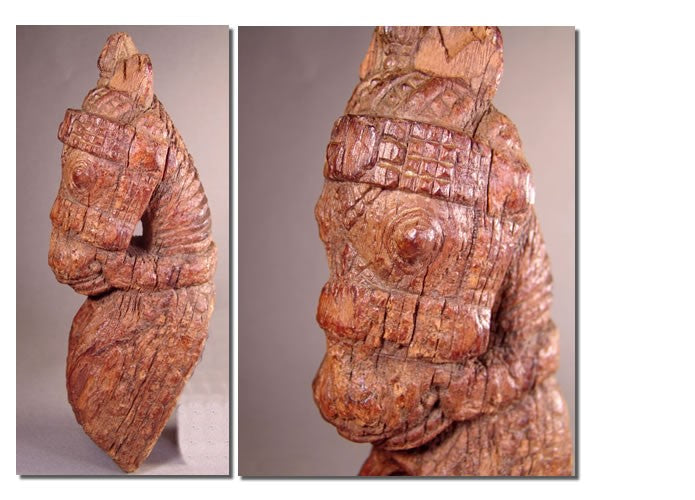 Statue indienne : tête de cheval milieu XXème