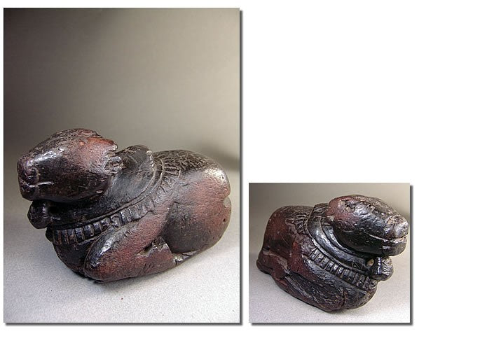 Statuette indienne : Nandi indien XXème