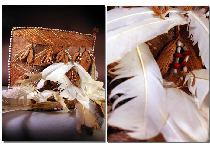 Sac, bilum de récoltes Asmat