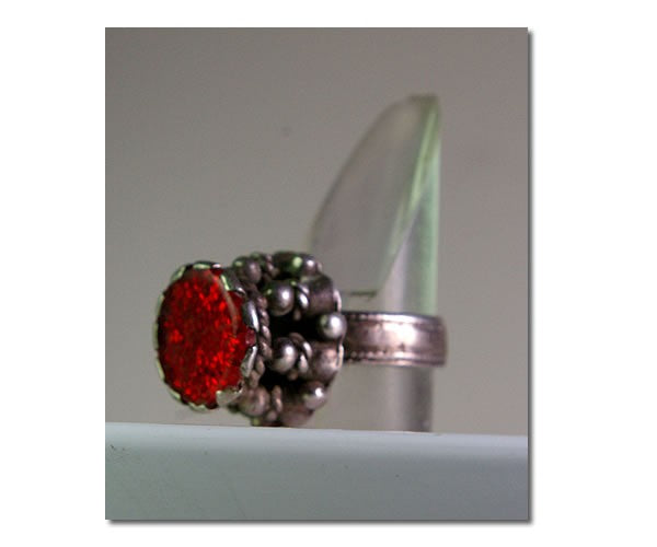 Bague indienne en aregnt mil. XXème taille 65- 66