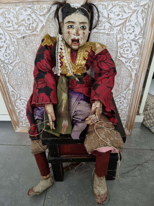 Marionnette birmane du Yokthei Pwe milieu XXème