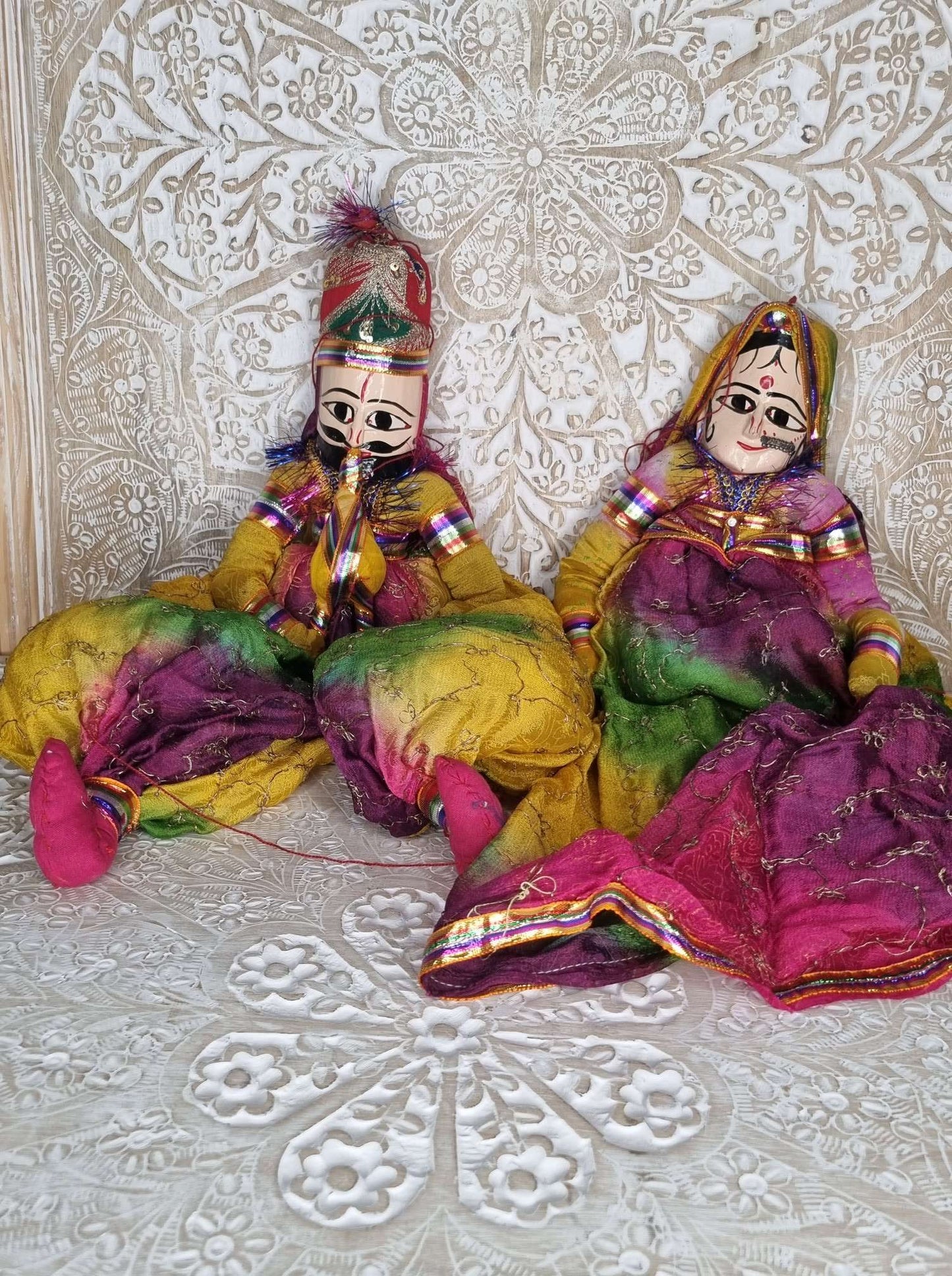 Marionnettes indiennes du kathputli ---