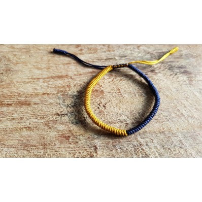 Bracelet Mala tibetain tressé ---