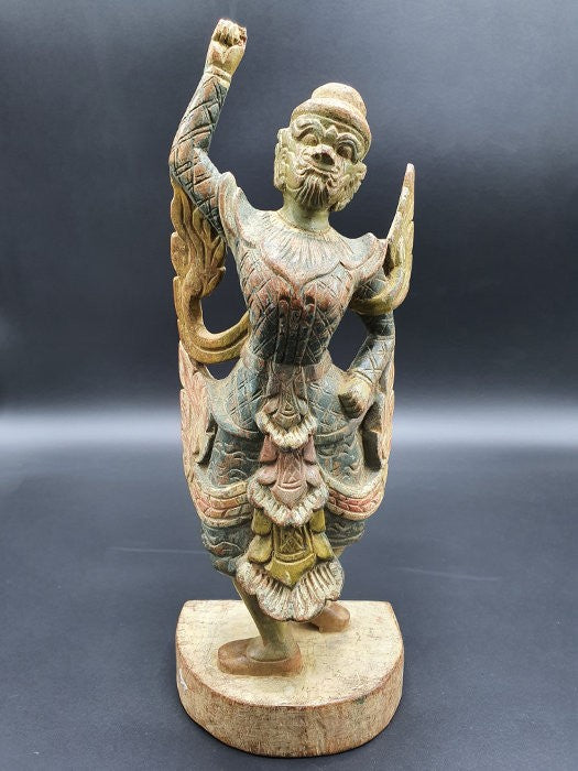 Statue birmane : Hanuman milieu XXème