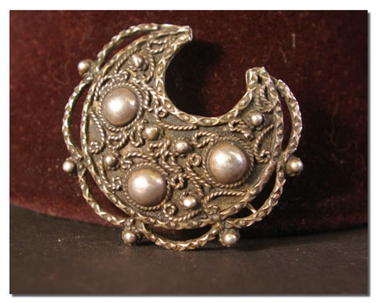 Broche coranique XIXème en argent